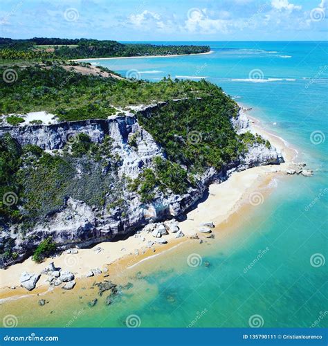 Aerial View of Trancoso Beach, Porto Seguro, Bahia, Brazil Stock Image - Image of outdoor ...