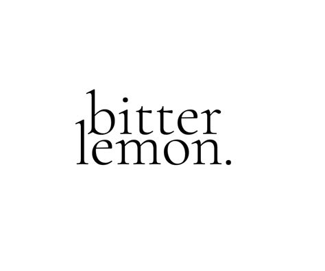 recipes | bitter lemon food