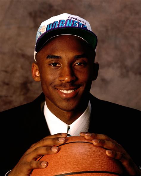 Kobe in his Charlotte Hornets draft day cap : r/NBAimages