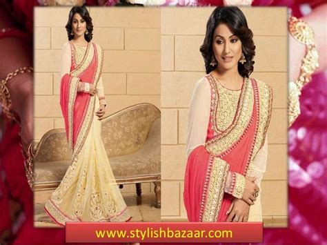 Wedding sarees featuring hina khan aka akshara