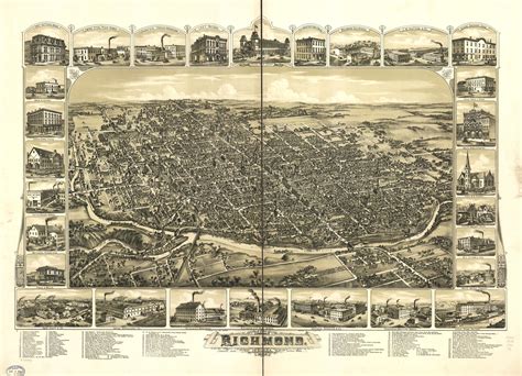 The city of Richmond, Indiana 1884. | Library of Congress