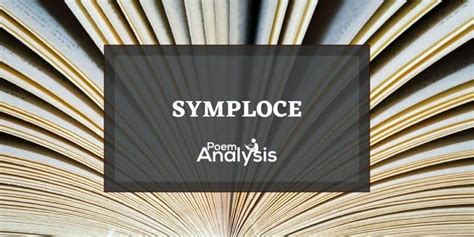 Symploce Definition and Examples - Poem Analysis