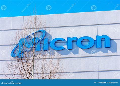 Micron Logo at Micron Technology Office Campus in Silicon Valley ...