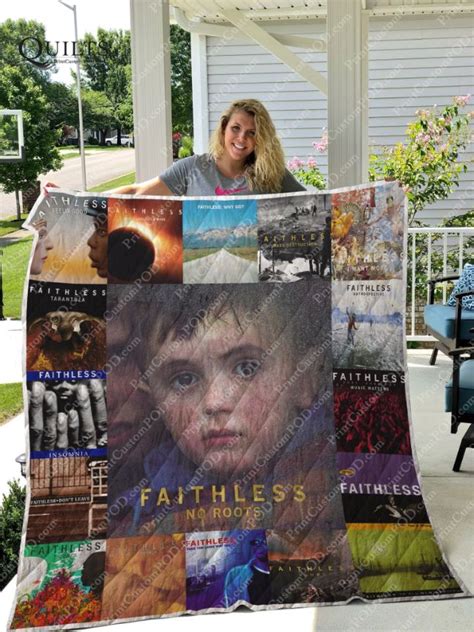 Faithless No Roots Albums For Fans Collection Quilt Blanket - Teeruto