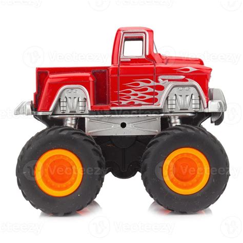 big truck toy color red isolated on white background 10243508 Stock ...