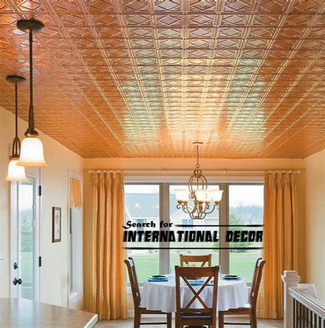 Decorative ceiling tiles with original designs and types