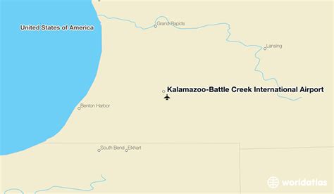 Kalamazoo-Battle Creek International Airport (AZO) - WorldAtlas