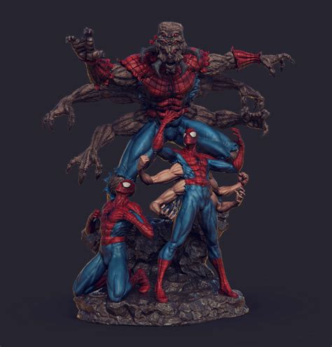 Man-Spider Transformation Diorama - ZBrushCentral