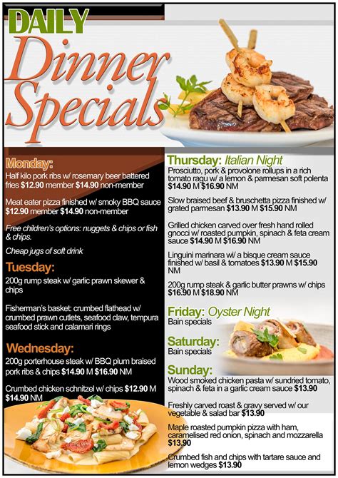 Daily Dinner Specials (A0). Would you like a design like this for your business? Email: art3sian ...