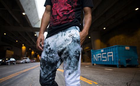 Pants Premium Galaxy Print Sweat Pants INTO THE AM Mens Fleece Joggers ...