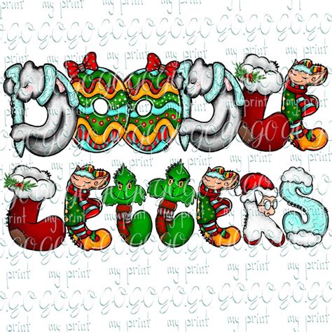 Alphabet Png Files Christmas Alphabet Font Christmas Numbers - Etsy