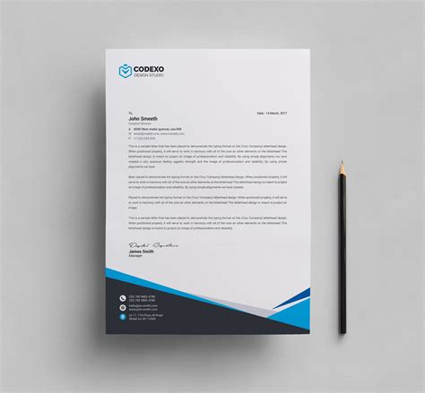 Mira Professional Corporate Letterhead Template 000908 - Template Catalog