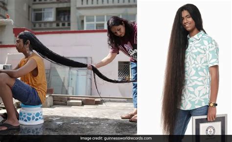 Indian Teen Breaks World Record For Longest Hair On A Male Teenager