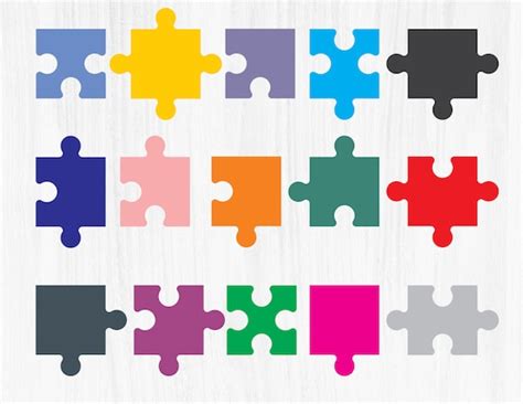 PUZZLE PIECES SVG Puzzle Pieces Clipart Puzzle Pieces Svg - Etsy