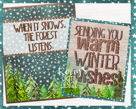 Winter Animals Bulletin Board Kit Warm Winter Quotes Posters Bunting ...