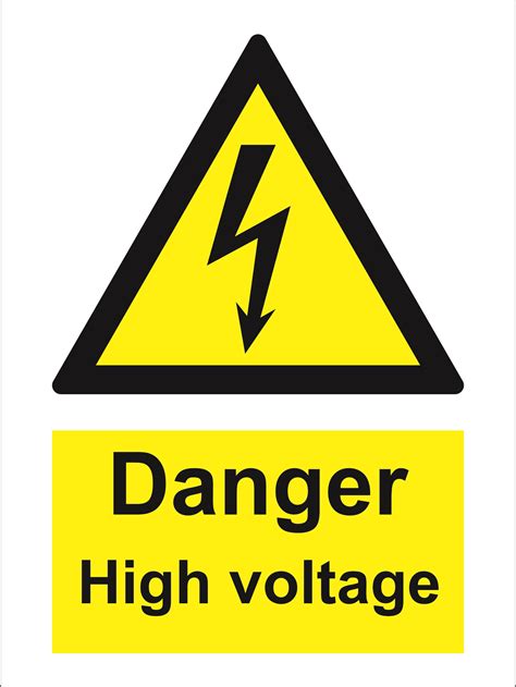 hazard sign - High voltage sign | Products | Traconed