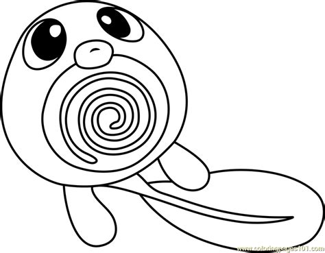 Poliwag Pokemon Coloring Page for Kids - Free Pokemon Printable ...