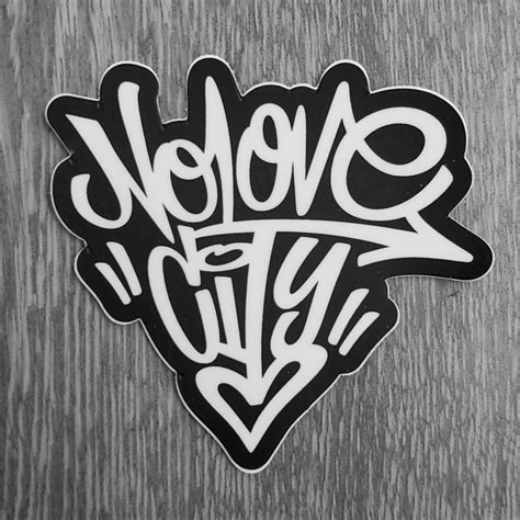 6" Die Cut Logo Stickers | No Love City®