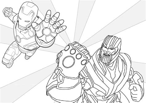 Spider Man Vs Thanos Coloring Pages Coloring Pages