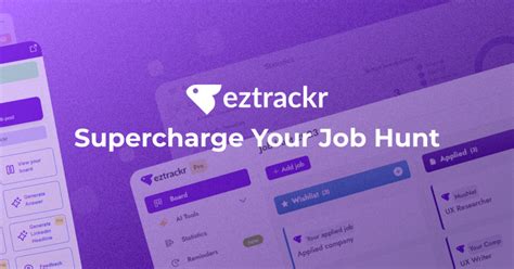 Eztrackr - Job Application Tracker: Organize your job hunt and say goodbye to spreadsheets
