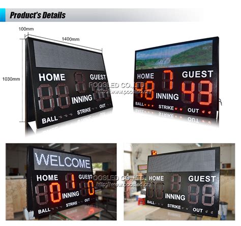 Super Design Outdoor Scoreboard Led Baseball Scoreboard for Sports ...