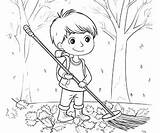 Free Rake coloring pages – Coloring Corner sketch template