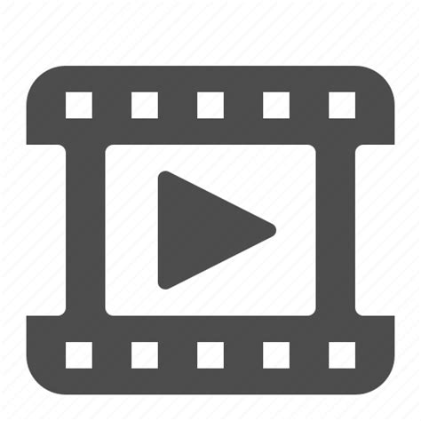 Clip, film, movie, play, reel, video icon