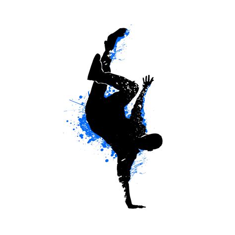 Hip hop dancer performing a dance move. 11718057 Vector Art at Vecteezy