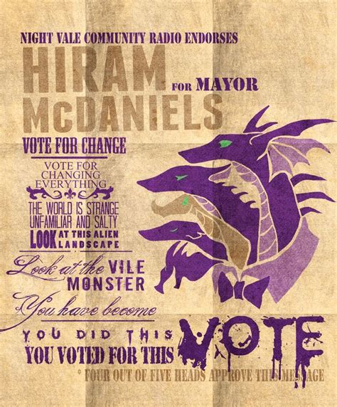 a poster with an image of a dragon on it's back and the words vote ...