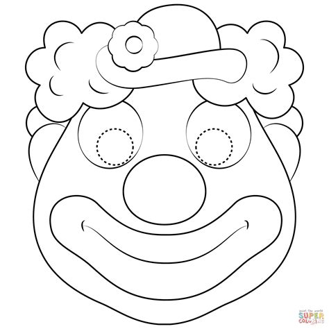 Printable Clown Face - Printable Word Searches