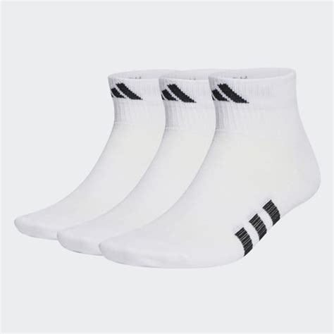 adidas Performance Light Mid-Cut Socks 3 Pairs - White | adidas Singapore