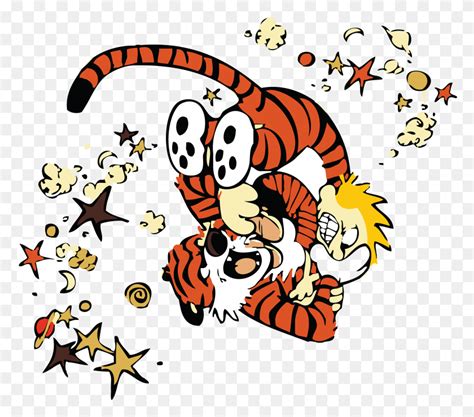 Svgs For Geeks! Calvin And Hobbes Dancing Final - Calvin And Hobbes PNG ...