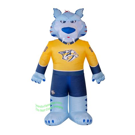 7' Air Blown Inflatable NHL Nashville Predators Gnash Mascot