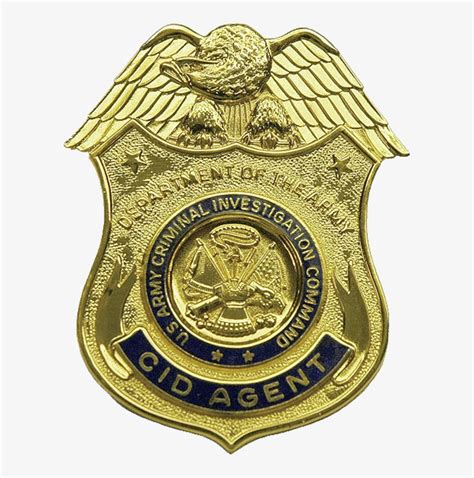 Secret Clipart Agent Fbi - Criminal Investigation Department Badge - 600x748 PNG Download - PNGkit