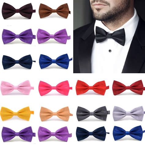 Satin Bow Tie Pre Tied Bowtie Many Colors - Tuxedos Online