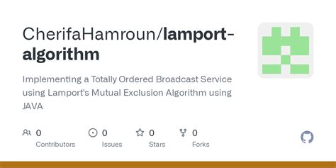 GitHub - CherifaHamroun/lamport-algorithm: Implementing a Totally ...