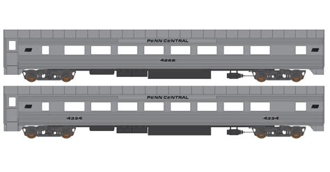 Penn Central Corrugated Passenger Car Black Logo Lettering Decals | CMR ...