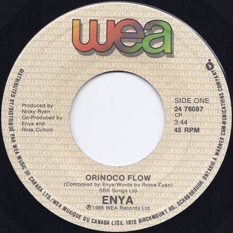 CKSO AM, FM & TV | Record Labels (45 RPM) | Orinoco Flow - Enya