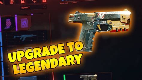 How to Upgrade Iconic Weapons to Legendary in Cyberpunk 2077? - Game videos