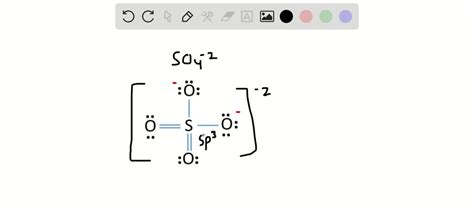 SOLVED:In the sulphate ion, SO4^2-, the sulphur atom is the central atom with the other 4 oxygen ...