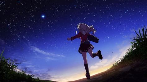 28 Night Anime Girl, anime running HD wallpaper | Pxfuel