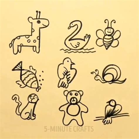 Top 190+ How to make animals drawing with numbers - Merkantilaklubben.org