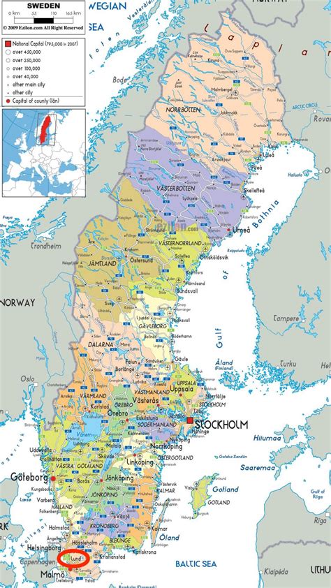 Lund Sweden map - Map of lund Sweden (Northern Europe - Europe)