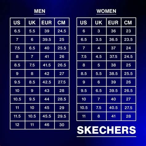 Skechers Shoe Size Guides and Chart – Skechers at Atlantic