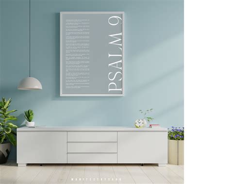 Psalm 9 KJV Bible Verse Wall Art Scripture Quote Print - Etsy