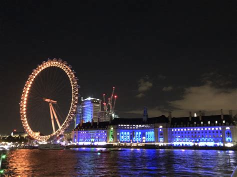 London Eye at night. My first time in London London Eye At Night, First Time, Fair Grounds, Eyes ...