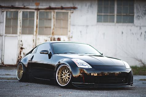 Stanced Nissan 350z | Jonathan's Nissan 350z slammed on Work… | Flickr