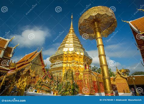 Wat Phra that Doi Suthep stock photo. Image of landmark - 37678548