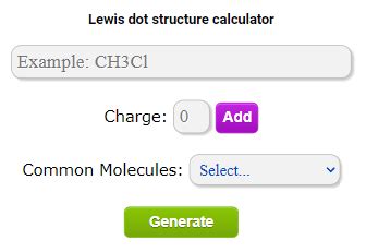 Lewis structure calculator | Lewis structure generator