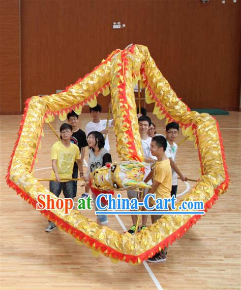 Competition and Parade Dragon Dance Costumes for Four People